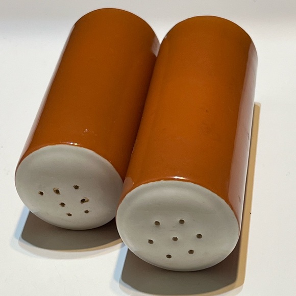 Vtg Harmony House Ironstone Tierra Salt & Pepper Shakers With Stoppers MCM - Picture 5 of 11